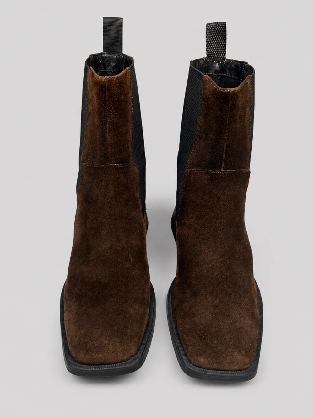 Vagabond Blanca Brown Suede Chelsea Boots Square Toe US 9 EU 39 - Picture 2 of 9